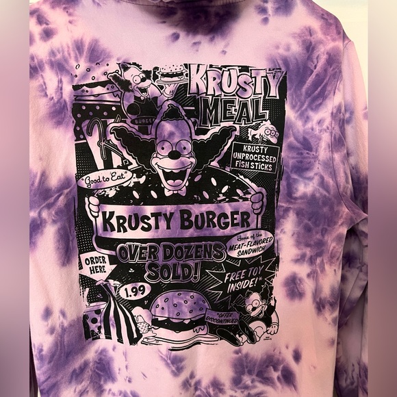 H & M adult small purple tie-dyed hoodie. Unisex‎ in excellent condition - Picture 4 of 5